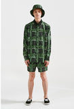 ステレオバイナルズ(Stereo Vinyls) [SS18 Thibaud] Gongan Short Pants (Green)