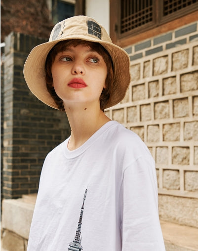 ステレオバイナルズ(Stereo Vinyls) [SS18 Thibaud] Dean Street Bucket Hat(Beige)