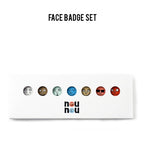 ステレオバイナルズ(Stereo Vinyls) [SS18 NOUNOU] Face Badge Set(White)