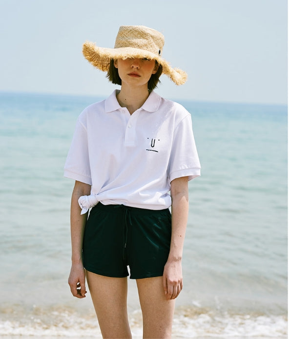 ステレオバイナルズ(Stereo Vinyls) [SS18 NOUNOU] Face Pique Shirts(White)