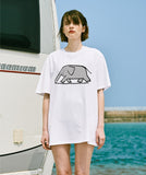 ステレオバイナルズ(Stereo Vinyls) [SS18 NOUNOU] Elephant T-Shirts(White)