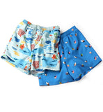 ステレオバイナルズ(Stereo Vinyls) [SS18 NOUNOU] Surfer Pattern Short Pants(Blue)