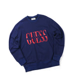 ステレオバイナルズ(Stereo Vinyls) [18FW STEREOX GUESS] Logo Sweatshirts(Navy)