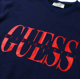 ステレオバイナルズ(Stereo Vinyls) [18FW STEREOX GUESS] Logo Sweatshirts(Navy)