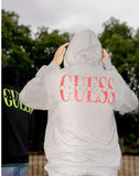 ステレオバイナルズ(Stereo Vinyls) [18FW STEREO X GUESS] Logo Hoodie(Melange Grey)