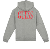 ステレオバイナルズ(Stereo Vinyls) [18FW STEREO X GUESS] Logo Hoodie(Melange Grey)