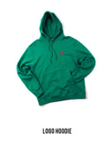 ステレオバイナルズ(Stereo Vinyls) [18FW STEREO X GUESS] Logo Hoodie(Green)