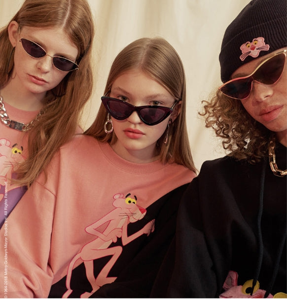 ステレオバイナルズ(Stereo Vinyls) [FW18 Pink Panther] Stripe Turtleneck Long Sleeve(Pink)