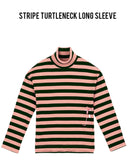 ステレオバイナルズ(Stereo Vinyls) [FW18 Pink Panther] Stripe Turtleneck Long Sleeve(Pink)