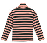 ステレオバイナルズ(Stereo Vinyls) [FW18 Pink Panther] Stripe Turtleneck Long Sleeve(Pink)