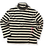 ステレオバイナルズ(Stereo Vinyls) [FW18 Pink Panther] Stripe Turtleneck Long Sleeve(Black)