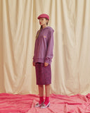 ステレオバイナルズ(Stereo Vinyls) [FW18 Pink Panther] PP Face Hoodie(Lavender)