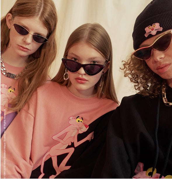 ステレオバイナルズ(Stereo Vinyls) [FW18 Pink Panther] PP Face Beanie(Pink)