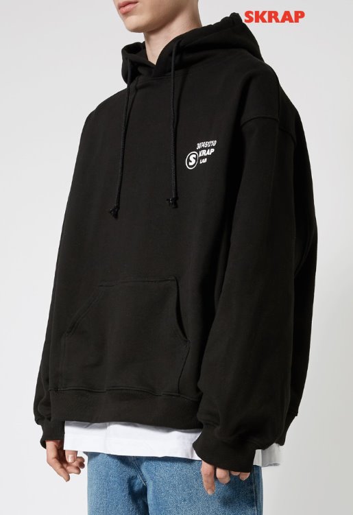 スクラップ(SKRAP) STAFF hoodie Black