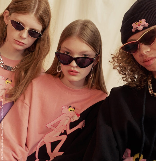 ステレオバイナルズ(Stereo Vinyls) [FW18 Pink Panther] Knit Cardigan(Lavender)