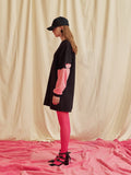 ステレオバイナルズ(Stereo Vinyls) [FW18 Pink Panther] Fur Onepiece(Black)