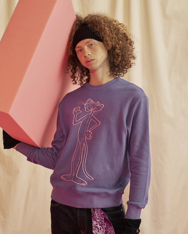 ステレオバイナルズ(Stereo Vinyls) [FW18 Pink Panther] String Sweatshirts(Blue)