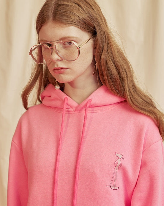 ステレオバイナルズ(Stereo Vinyls) [FW18 Pink Panther] Back Print Hoodie(Pink)