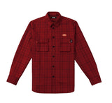 ステレオバイナルズ(Stereo Vinyls) [FW18 SCS] Logo Flannel Shirt(Red)