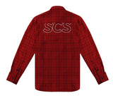 ステレオバイナルズ(Stereo Vinyls) [FW18 SCS] Logo Flannel Shirt(Red)