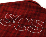 ステレオバイナルズ(Stereo Vinyls) [FW18 SCS] Logo Flannel Shirt(Red)