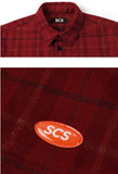 ステレオバイナルズ(Stereo Vinyls) [FW18 SCS] Logo Flannel Shirt(Red)