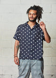 セイントペイン(SAINTPAIN) SP DOT HAWAIIAN SHIRT (NAVY)