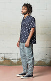 セイントペイン(SAINTPAIN) SP DOT HAWAIIAN SHIRT (NAVY)