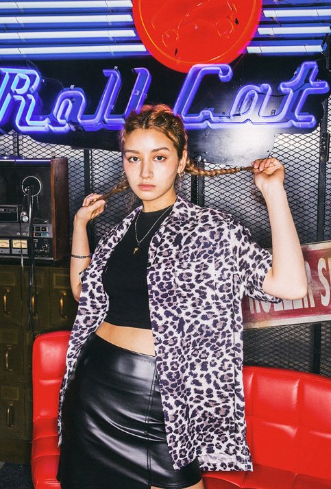 セイントペイン(SAINTPAIN) SP LEOPARD HAWAIIAN SHIRT-GRAY