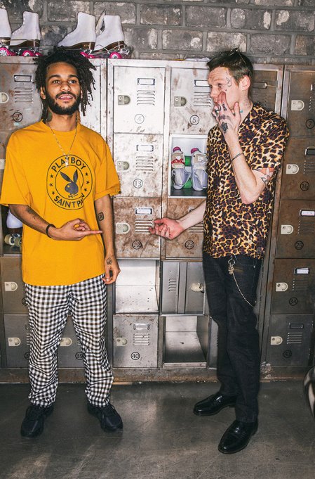 セイントペイン(SAINTPAIN) SP LEOPARD HAWAIIAN SHIRT-YELLOW