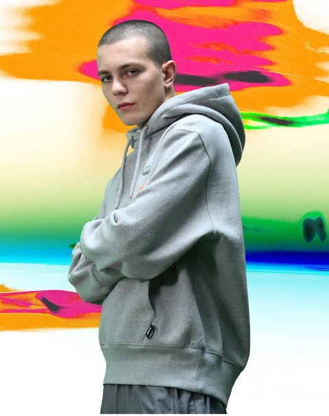 ステレオバイナルズ(Stereo Vinyls) [FW18 SCS] Point Logo Hoodie(Melange Grey)