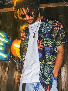 セイントペイン(SAINTPAIN) SP FLOWER HAWAIIAN SHIRT-IVORY