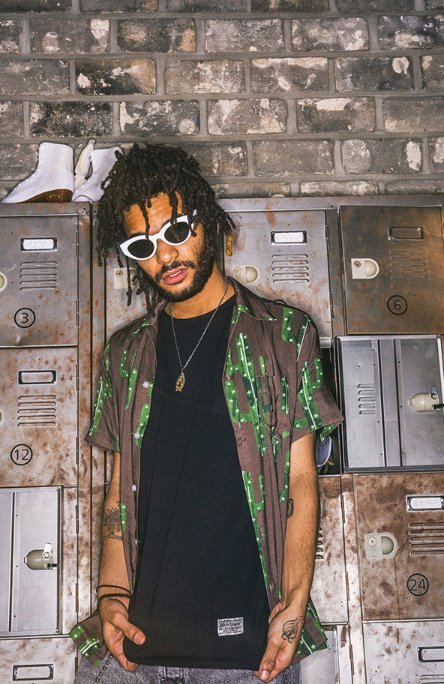 セイントペイン(SAINTPAIN) SP CACTUS HAWAIIAN SHIRT-BROWN