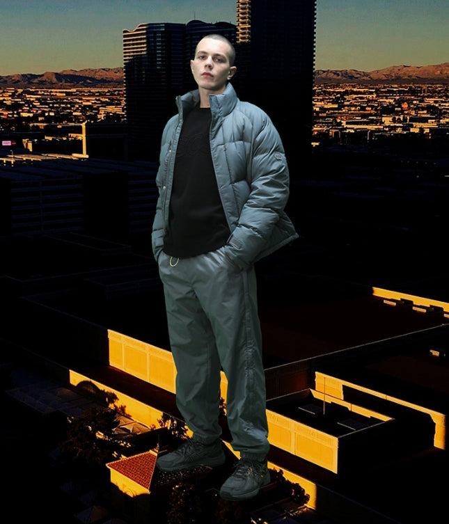 ステレオバイナルズ(Stereo Vinyls) [FW18 SCS] Stereo Basic Raglan Down Parka(Grey)