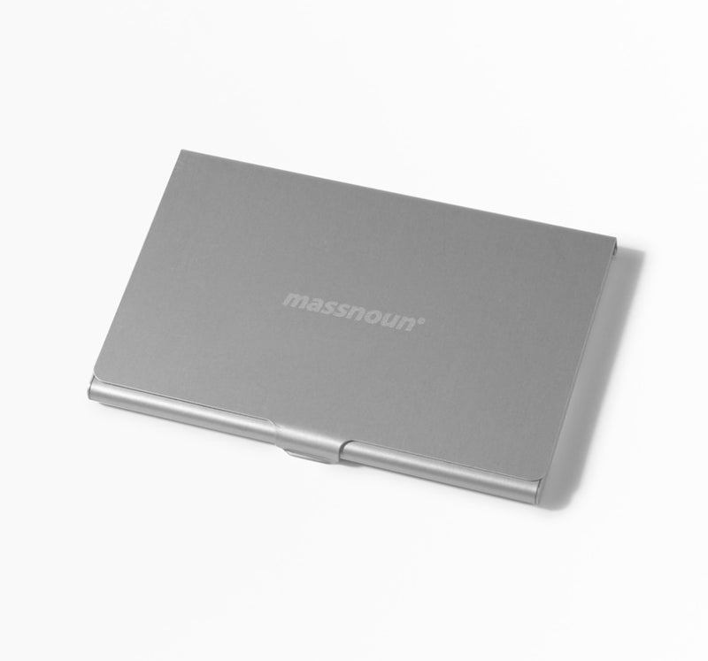マスノウン(MASSNOUN) SL LOGO CARD CASE MSNAA004-SV