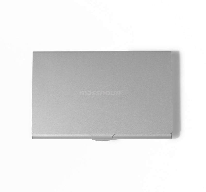 マスノウン(MASSNOUN) SL LOGO CARD CASE MSNAA004-SV