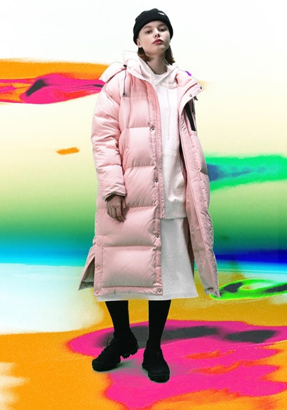 ステレオバイナルズ(Stereo Vinyls) [FW18 SCS] Stereo MA-1 Long Down Parka(Pink)