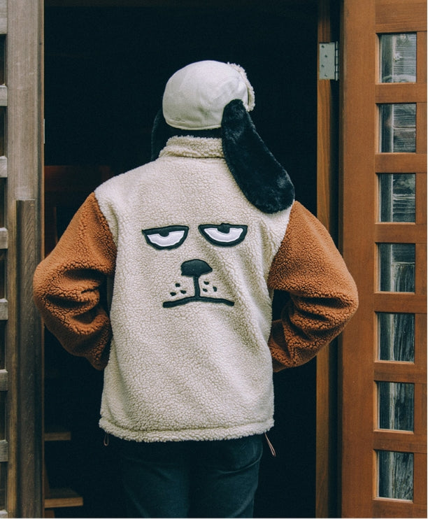 ステレオバイナルズ(Stereo Vinyls) [FW18 NOUNOU] Dog Face Trapper Hat(Ivory)