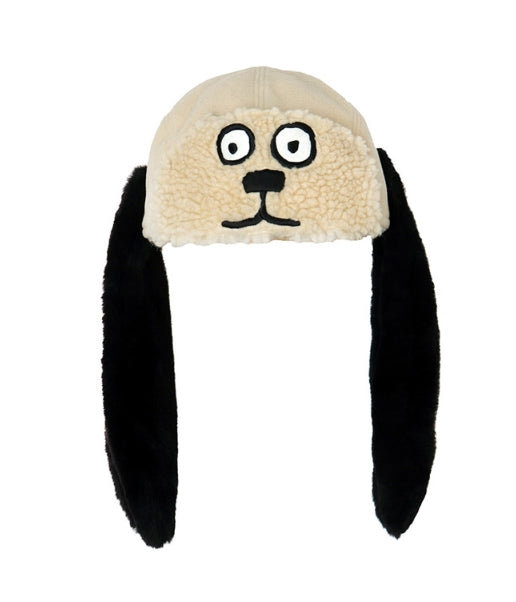 ステレオバイナルズ(Stereo Vinyls) [FW18 NOUNOU] Dog Face Trapper Hat(Ivory)