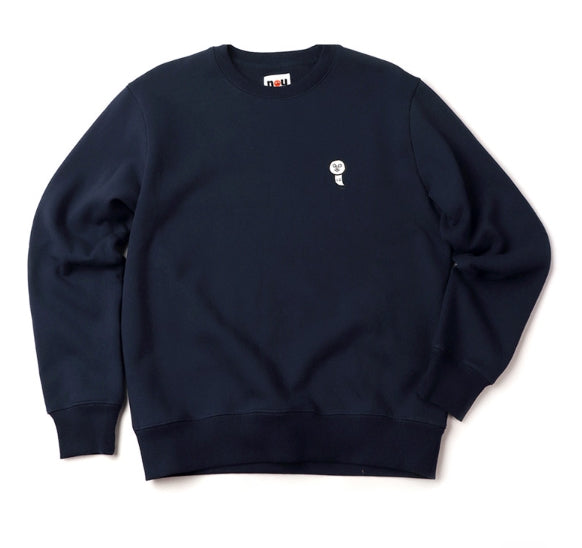 ステレオバイナルズ(Stereo Vinyls) [FW18 NOUNOU] Ghost Fleece Sweatshirts(Navy)
