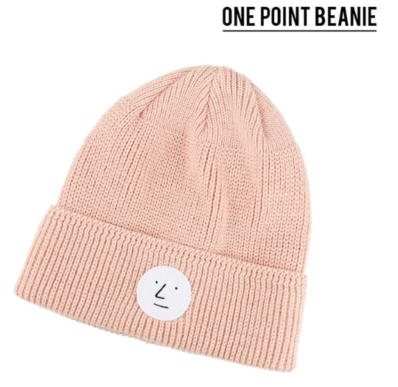 ステレオバイナルズ(Stereo Vinyls) [FW18 NOUNOU] Onepoint Beanie(Pink)