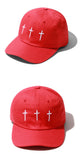 セイントペイン(SAINTPAIN) SP THREE CROSSES CAP-RED