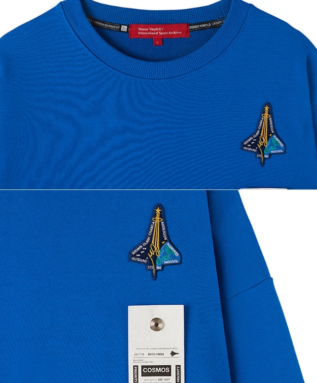 ステレオバイナルズ(Stereo Vinyls) [AW17 ISA] Spaceshuttle Sweatshirt (Blue)