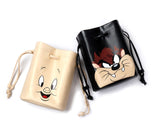 ステレオバイナルズ(Stereo Vinyls) [SS19 STEREO X LOONEY TUNES] Pouch Bag(Peach)