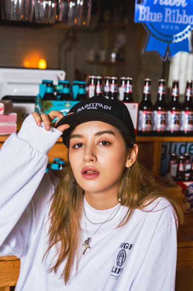 セイントペイン(SAINTPAIN) SP SAINTPAIN SEOUL CAP-BLACK