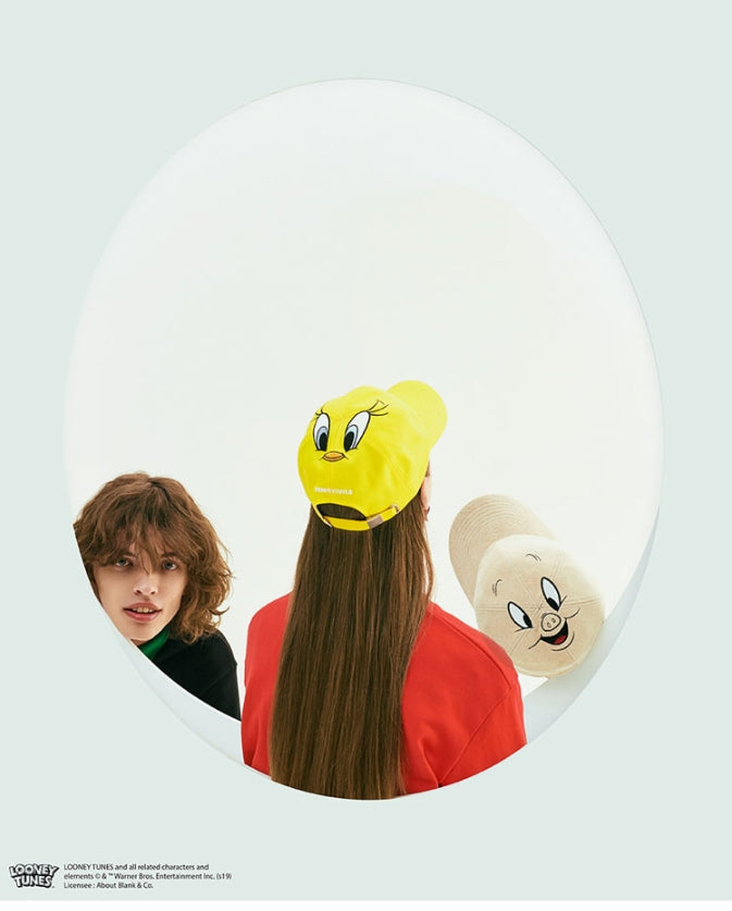 ステレオバイナルズ(Stereo Vinyls) [SS19 STEREO X LOONEY TUNES] Face Cap(Peach)