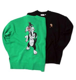 ステレオバイナルズ(Stereo Vinyls) [SS19 STEREO X LOONEY TUNES] Jacquard Knit(Green)