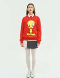 ステレオバイナルズ(Stereo Vinyls) [SS19 STEREO X LOONEY TUNES] Basic Sweatshirts (Red)