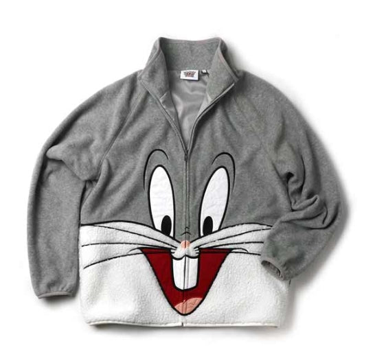 ステレオバイナルズ(Stereo Vinyls) [SS19 STEREO X LOONEY TUNES] Boa Jumper(Grey)