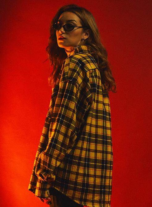 シディスコンマ(SHETHISCOMMA) GANGSWAT CHECK SHIRTS